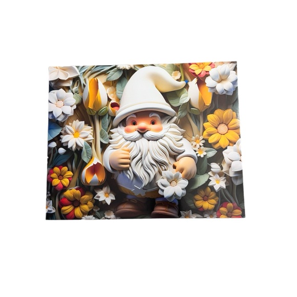 Other - Gnome Floral Art Print 10x8